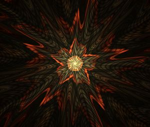 Preview wallpaper fractal, star, flash, abstraction