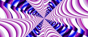 Preview wallpaper fractal, stripes, optical illusion, abstraction, purple, blue