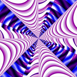 Preview wallpaper fractal, stripes, optical illusion, abstraction, purple, blue