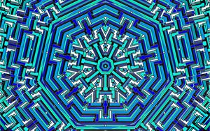 Preview wallpaper fractal, stripes, pattern, blue, abstraction