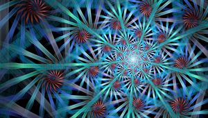 Preview wallpaper fractal, stripes, rays, spirals, abstraction