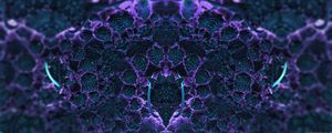 Preview wallpaper fractal, structure, 3d, purple, abstraction