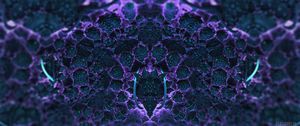 Preview wallpaper fractal, structure, 3d, purple, abstraction