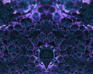 Preview wallpaper fractal, structure, 3d, purple, abstraction