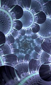 Preview wallpaper fractal, structure, glow, glare, abstraction