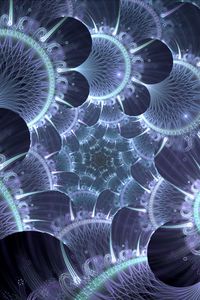 Preview wallpaper fractal, structure, glow, glare, abstraction