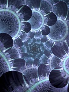 Preview wallpaper fractal, structure, glow, glare, abstraction