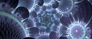 Preview wallpaper fractal, structure, glow, glare, abstraction