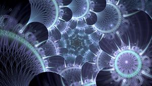Preview wallpaper fractal, structure, glow, glare, abstraction