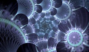 Preview wallpaper fractal, structure, glow, glare, abstraction