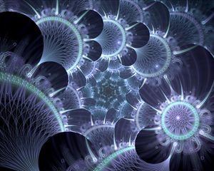 Preview wallpaper fractal, structure, glow, glare, abstraction