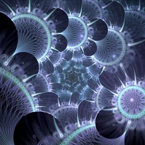 Preview wallpaper fractal, structure, glow, glare, abstraction