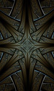 Preview wallpaper fractal, structure, interlaced, abstraction, brown