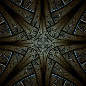 Preview wallpaper fractal, structure, interlaced, abstraction, brown