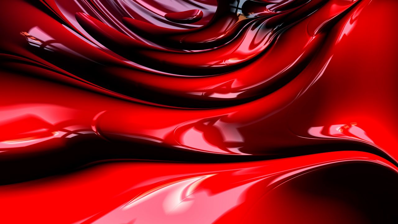 Wallpaper fractal, structure, surface, shape, red