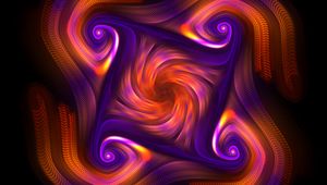 Preview wallpaper fractal, swirling, blur, colorful, abstraction