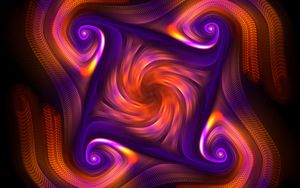 Preview wallpaper fractal, swirling, blur, colorful, abstraction