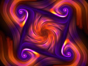 Preview wallpaper fractal, swirling, blur, colorful, abstraction