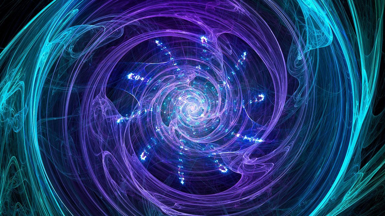 Wallpaper fractal, swirling, bright, glow, abstraction