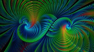 Preview wallpaper fractal, swirling, curvy, colorful, abstraction