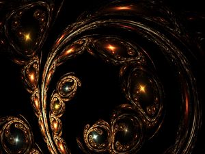 Preview wallpaper fractal, swirling, glare, glow, dark