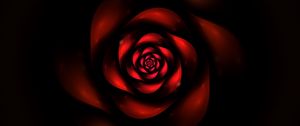 Preview wallpaper fractal, swirling, red, dark, abstraction