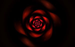 Preview wallpaper fractal, swirling, red, dark, abstraction