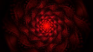 Preview wallpaper fractal, swirling, red, glow, abstraction