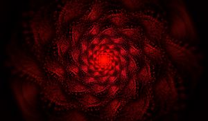 Preview wallpaper fractal, swirling, red, glow, abstraction