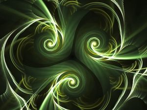 Preview wallpaper fractal, swirling, spirals, glow, abstraction