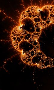Preview wallpaper fractal, swirling, tangled, glow, abstraction