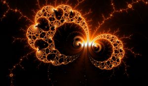 Preview wallpaper fractal, swirling, tangled, glow, abstraction