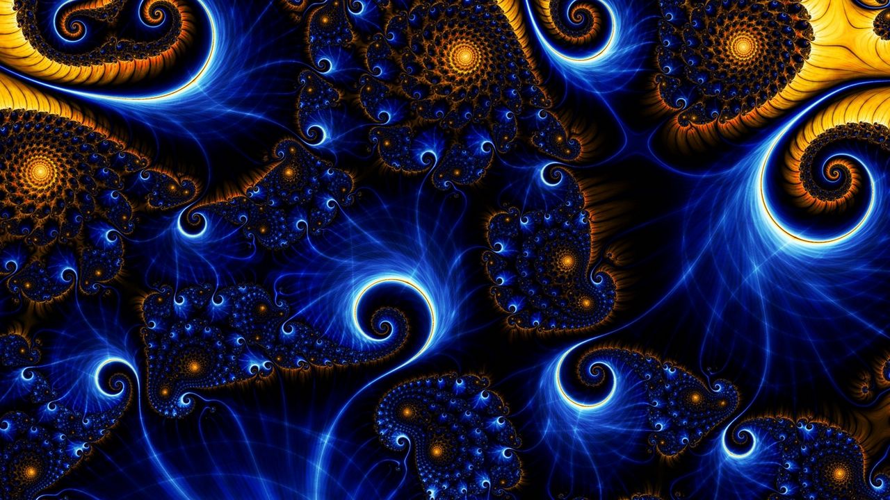 Wallpaper fractal, swirls, patterns, lines