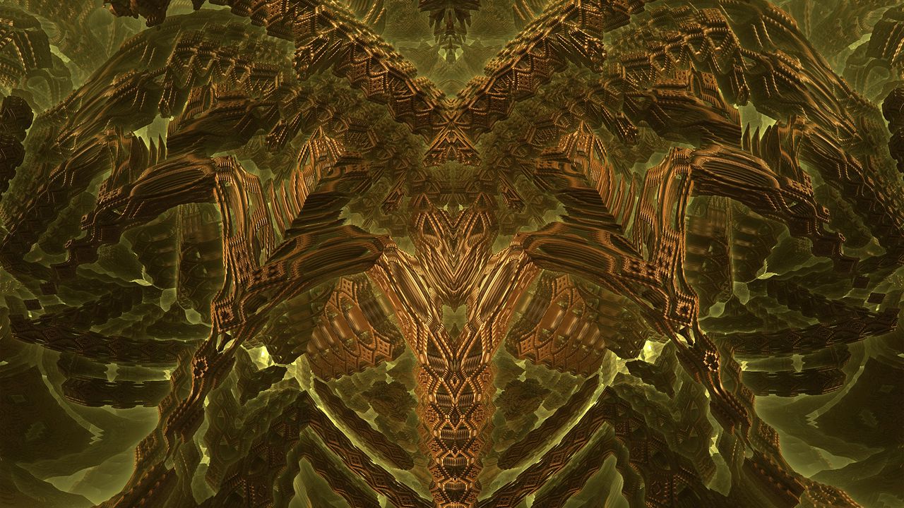 Wallpaper fractal, symmetry, abstraction, pattern