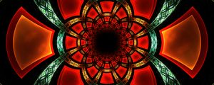 Preview wallpaper fractal, symmetry, glow, pattern, abstraction