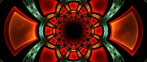 Preview wallpaper fractal, symmetry, glow, pattern, abstraction