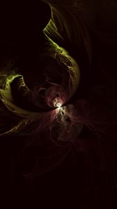 Preview wallpaper fractal, tangled, glow, dark, abstraction