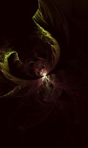 Preview wallpaper fractal, tangled, glow, dark, abstraction