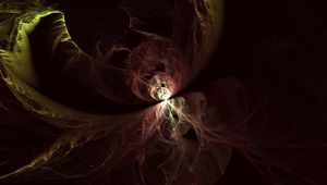 Preview wallpaper fractal, tangled, glow, dark, abstraction