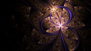 Preview wallpaper fractal, tangled, glow, abstraction, digital