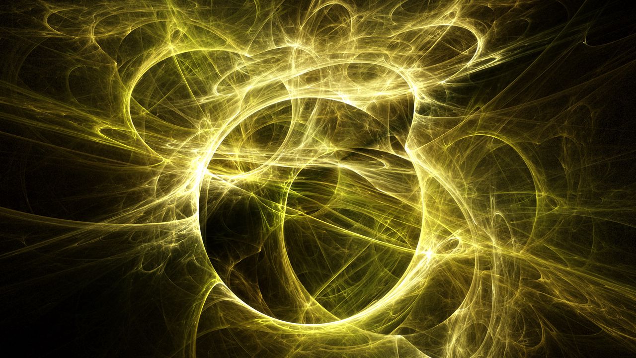 Wallpaper fractal, tangled, glow, bright, abstraction