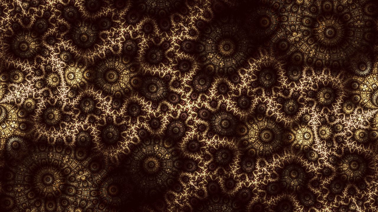 Wallpaper fractal, tangled, pattern, abstraction, digital