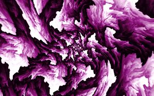 Preview wallpaper fractal, tangled, spots, abstraction, purple