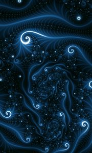 Preview wallpaper fractal, tangled, swirling, winding, glow, abstraction