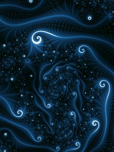 Preview wallpaper fractal, tangled, swirling, winding, glow, abstraction