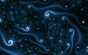 Preview wallpaper fractal, tangled, swirling, winding, glow, abstraction