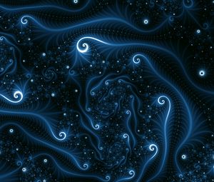Preview wallpaper fractal, tangled, swirling, winding, glow, abstraction