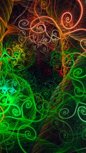 Preview wallpaper fractal, tangled, swirling, bright, abstraction