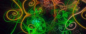 Preview wallpaper fractal, tangled, swirling, bright, abstraction