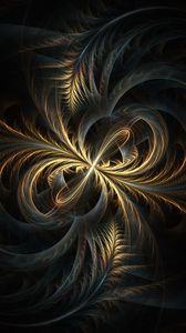 Preview wallpaper fractal, tangled, swirling, glow, abstraction